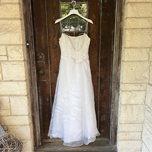 Niki Livas | Organza Gown w/ Sparkle Sequins Corset  Back Full Length